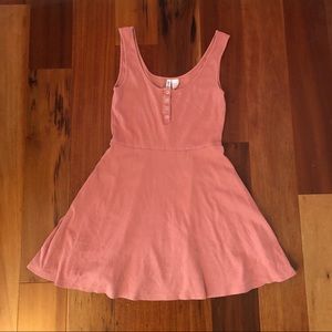Flattering ribbed skater dress